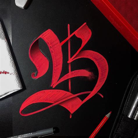 Red Calligraphy Logo - Calli graphy