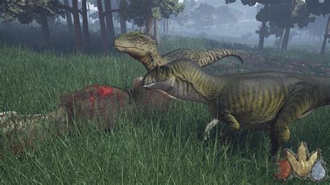 Allosaurus Pack Hunter Misty Valley; The Isle (early access gameplay ...