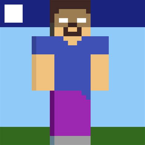 Herobrine Pixel Art 3D