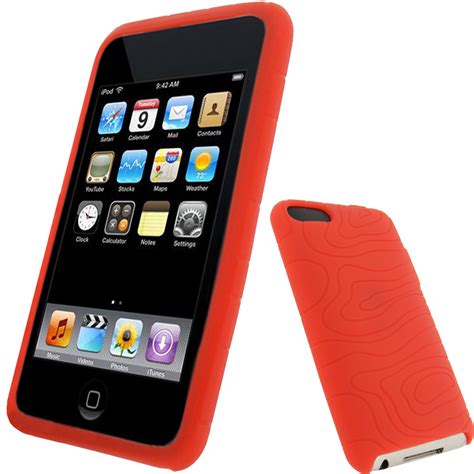 iGadgitz Red Silicone Skin Case for Apple iPod Touch 2nd & 3rd ...