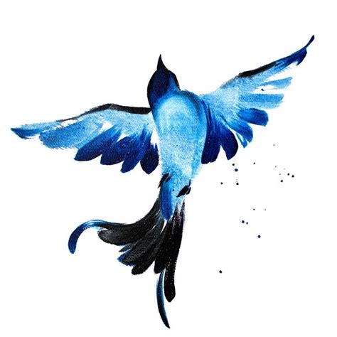 Blue swallow from the series "Birds" Painting | Art à thème oiseau ...