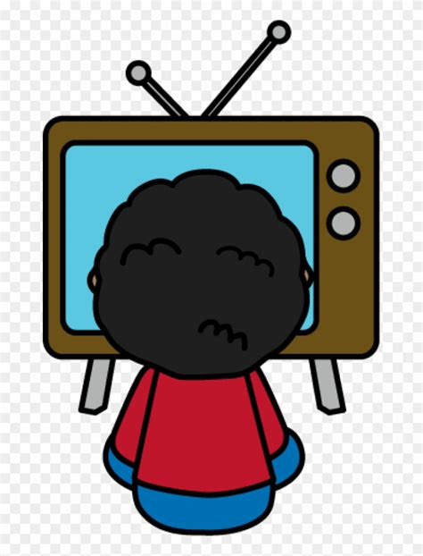 Tv Clipart Free Clipart Of Kids Watching Tv Watch Tv Clipart Black ...