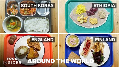 What School Lunch Looks Like Around The World | Around The World | Food ...