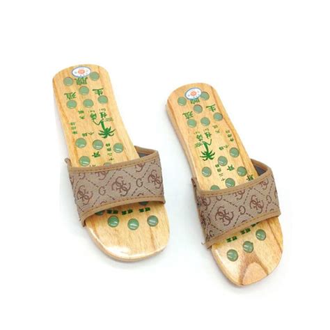 Foot massage shoes imitation jade wood massage shoes foot pain relief ...