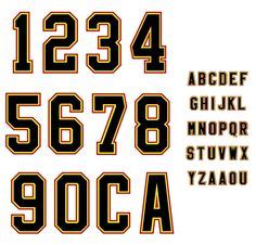 Basketball Jersey Number Font | Jersey font, Number fonts, Sports fonts