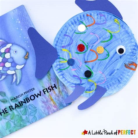 Paper Plate Fish Craft Inspired by The Rainbow Fish - A Little Pinch of ...