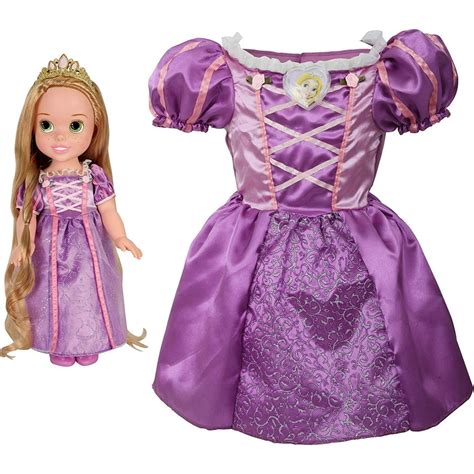 Disney Princess Rapunzel Toddler Doll & Girl Dress Gift Set - Walmart ...