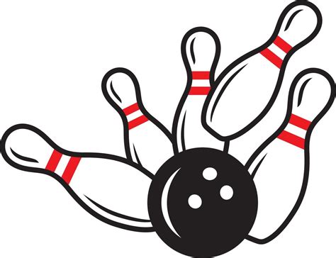 Bowling pins and ball 4692392 Vector Art at Vecteezy