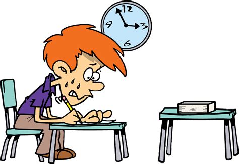 Retaking Tests Emphasizes Learning - Extra Time In Exams Clipart - Full ...