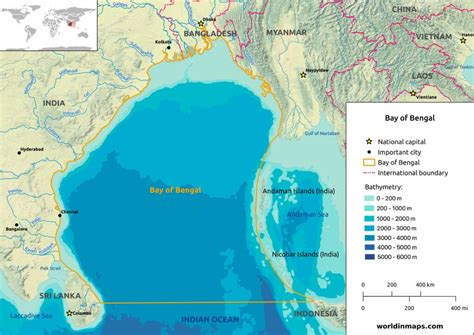 Bay of Bengal - World in maps