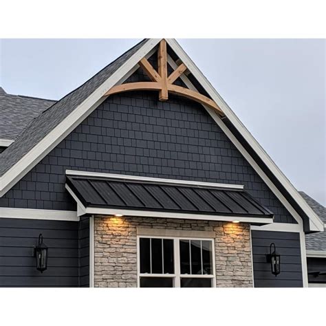 Alberta Rustic Timber Gable Bracket in 2020 | Modern farmhouse exterior ...