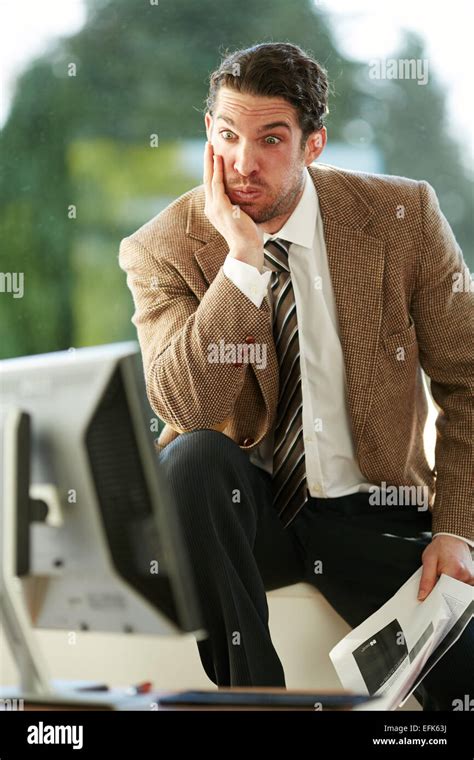 Man stressed out at work Stock Photo - Alamy