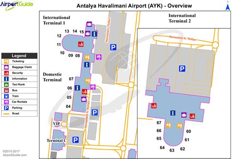 Antalya International Airport Terminal Map