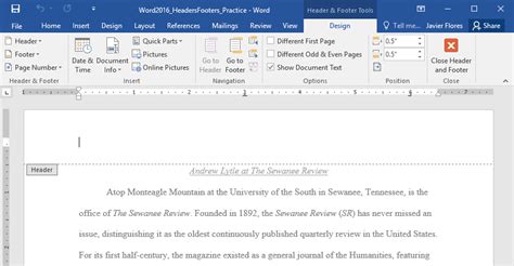 How To Change Header And Footer In Word - Templates Printable Free