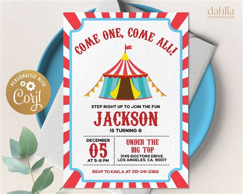 Carnival Invitations