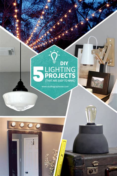 5 DIY Lighting Projects | Gray House Studio