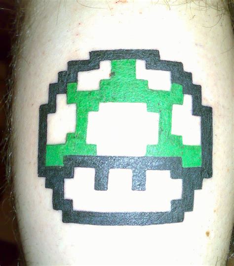 1-up Mushroom Tattoo by superandy07 on DeviantArt