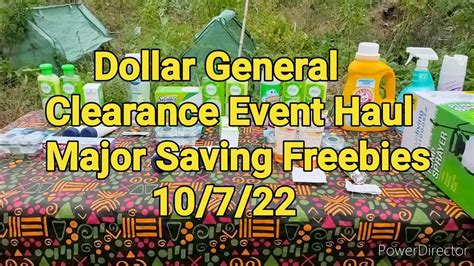 Dollar General Clearance Event Haul Major Saving Freebies 10/7/22 # ...