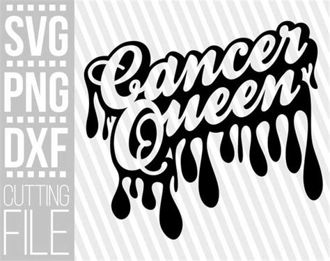 Cancer Queen Svg Zodiac Sign Svg Horoscope Dripping Words | Etsy