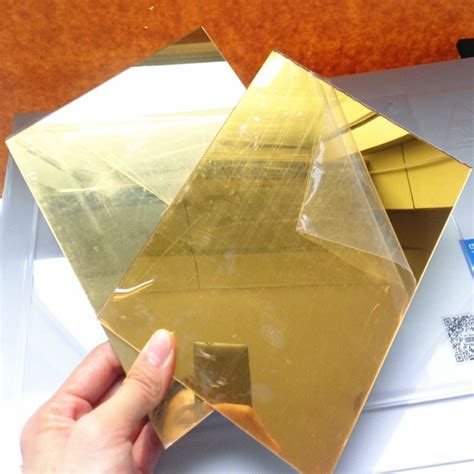 Supply plastic boards acrylic mirror glass sheet 1mm gold color acrylic ...