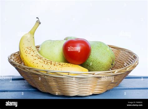 basket of healthy food Stock Photo - Alamy