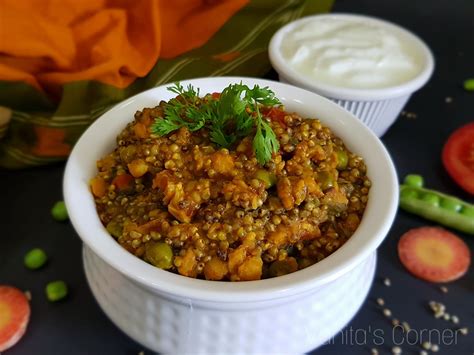 Bajra Khichdi | Pearl Millet Khichdi - Vanita's Corner