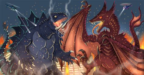 Gamera Vs Gyaos by JSochart on DeviantArt Godzilla, Tartaruga Gigante ...