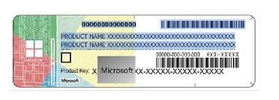 Microsoft windows license stickers - xtraserre