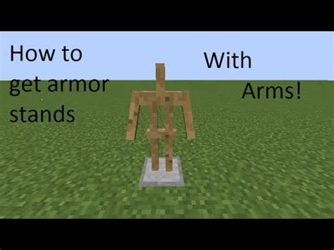 How to get an Armor Stand with Arms! - YouTube