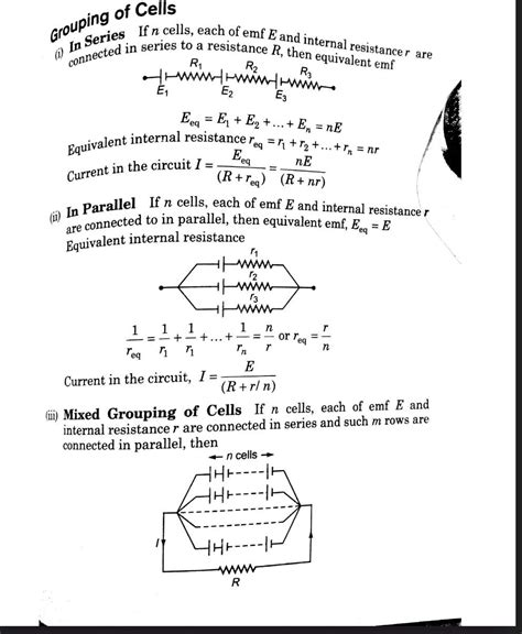 n cells of each of EMF E and internal resistance r send the same ...