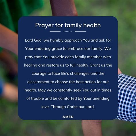 Prayer for Family Health