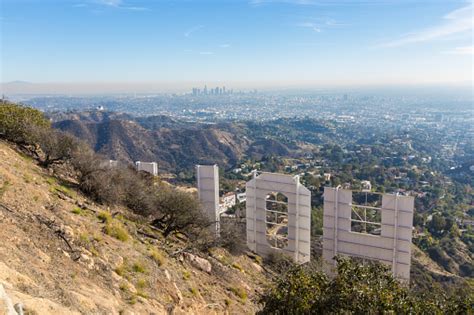 The Hollywood Sign In The Los Angeles Mountain Stock Photo - Download ...