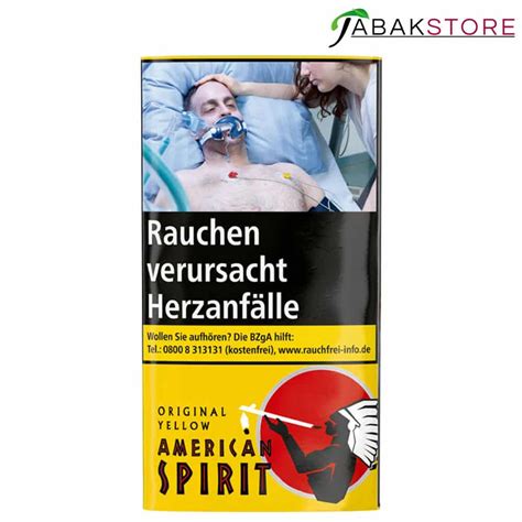 American Spirit Tabak Yellow im Pouch mit 30 gr. Inhalt