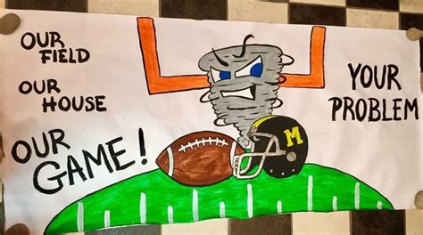 Football banner | Football banner, Homecoming posters, School spirit ...