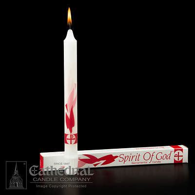 Spirit Of God Confirmation Candle - 7/8" x 10-1/4" | Cokesbury