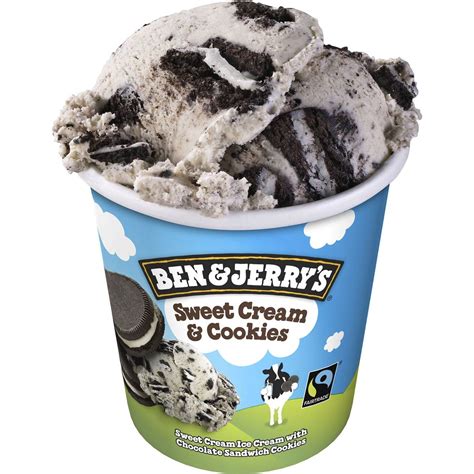 Ben & Jerry's Ice Cream Sweet Cream & Cookies 458ml Tub | Woolworths