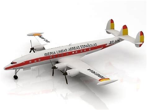 3D Lockheed Constellation Airplane model 3D model | CGTrader