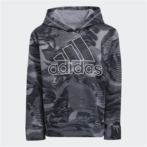 adidas Camo Allover Print Hoodie - Black | Kids' Training | adidas US