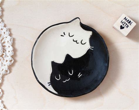 Ceramic Soap Dish Soap Holder Bathroom Decor Home Gift Cats Jewelry ...