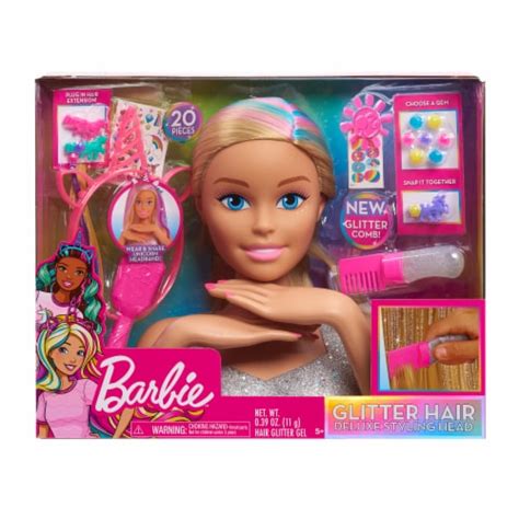 Barbie Glitter Hair Deluxe Styling Head, 1 ct - King Soopers