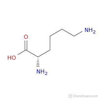 L-lysine Structure - C6H14N2O2 - Over 100 million chemical compounds ...