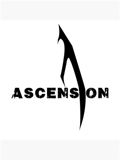 "The Ascension Logo BLACK" Poster for Sale by CinemaReagle | Redbubble