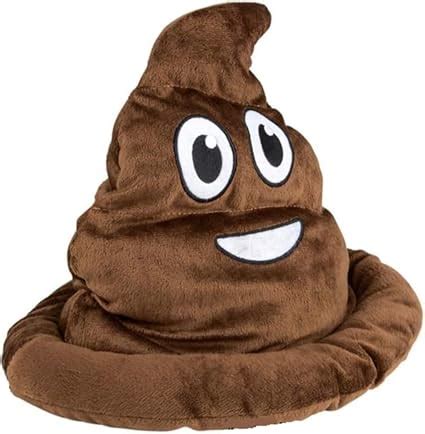 Poop Emoji Hat - A Pack of 12" Emoticon Poop Hat - Novelty Toys, Gag ...