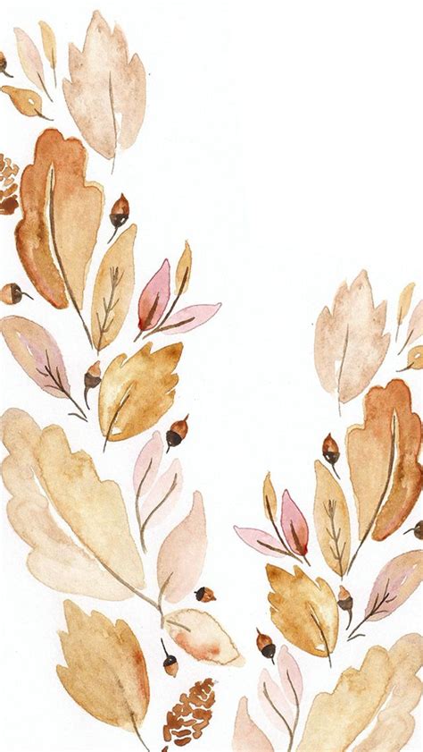 September Digital Watercolor Wallpaper | Iphone wallpaper fall ...