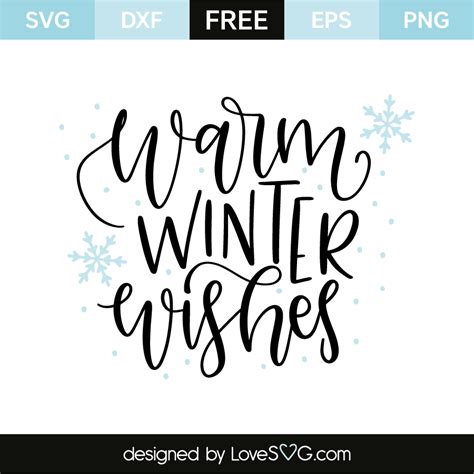 Warm Winter Wishes - Lovesvg.com