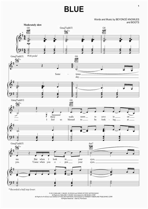 Blue Piano Sheet Music | OnlinePianist