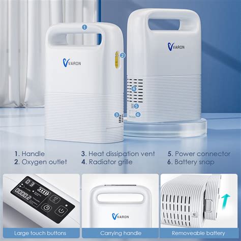 New Arrival Varon 1-5L/min Pulse Flow Portable Oxygen Concentrator NT ...