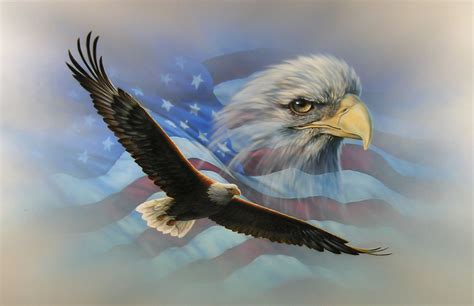 American Flag Eagle Wallpaper - WallpaperSafari