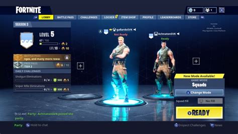 Lobby - Fortnite | Interface In Game | Fortnite, See games, Mode games