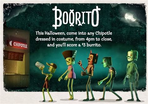 News: Chipotle - Come in Costume for $3 Burrito on Halloween